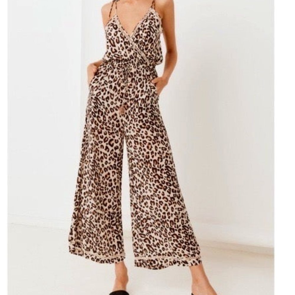 Spell & The Gypsy Bodhi Leopard Jumpsuit M NWOT